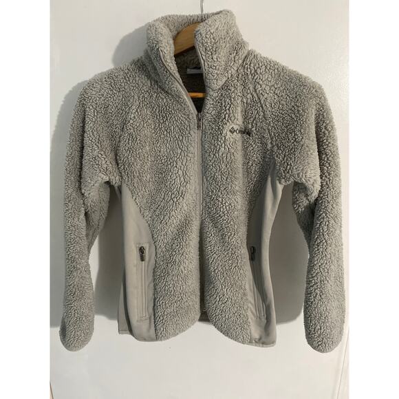 Columbia Sherpa fleece jacket women’s size XS gray full zip cozy outdoor - Picture 1 of 6